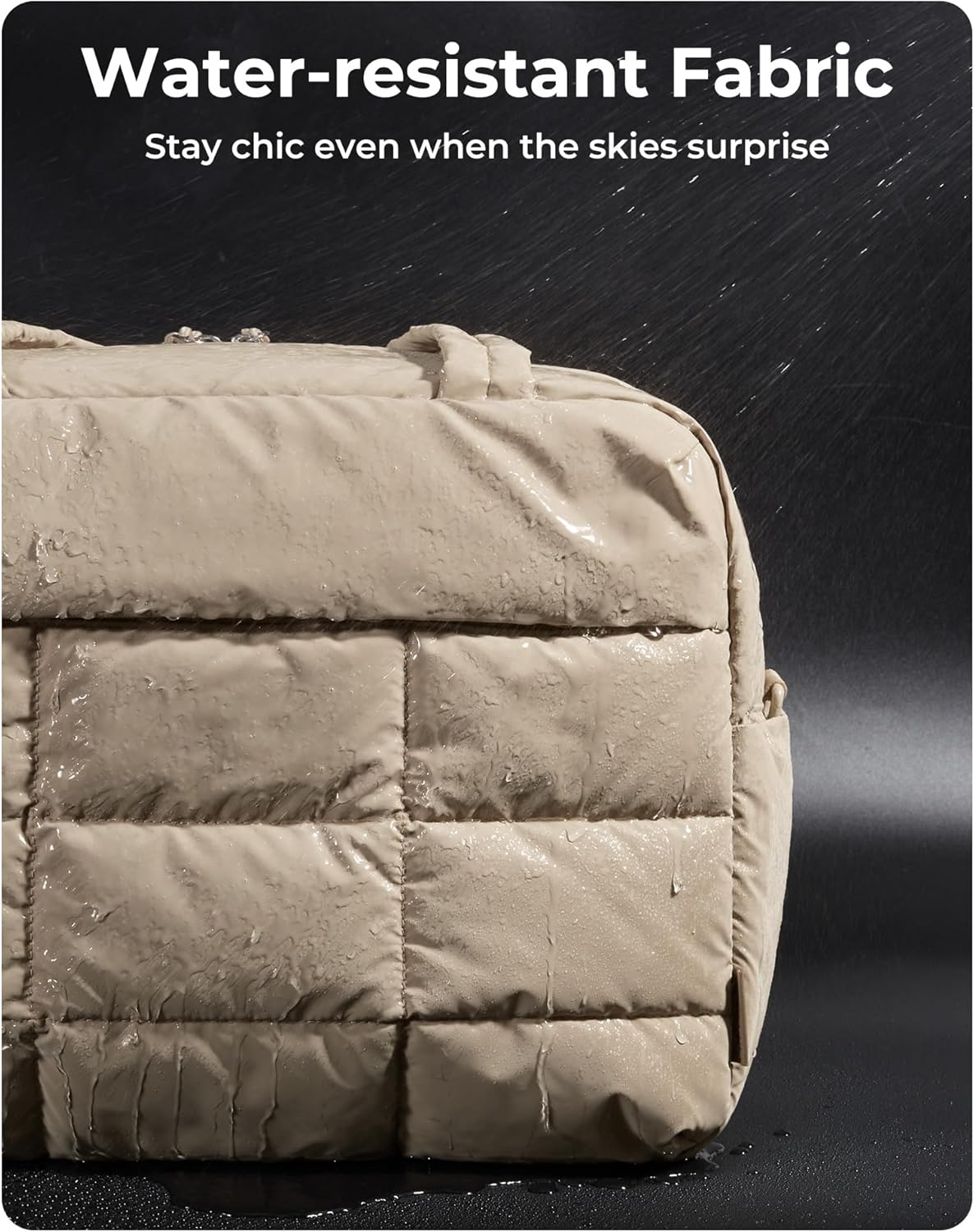 BAGSMART Small Gym Bag for Women, 23L Carry on Travel Duffle, Water-resistant Dance Bag with Shoe Compartment, Desert